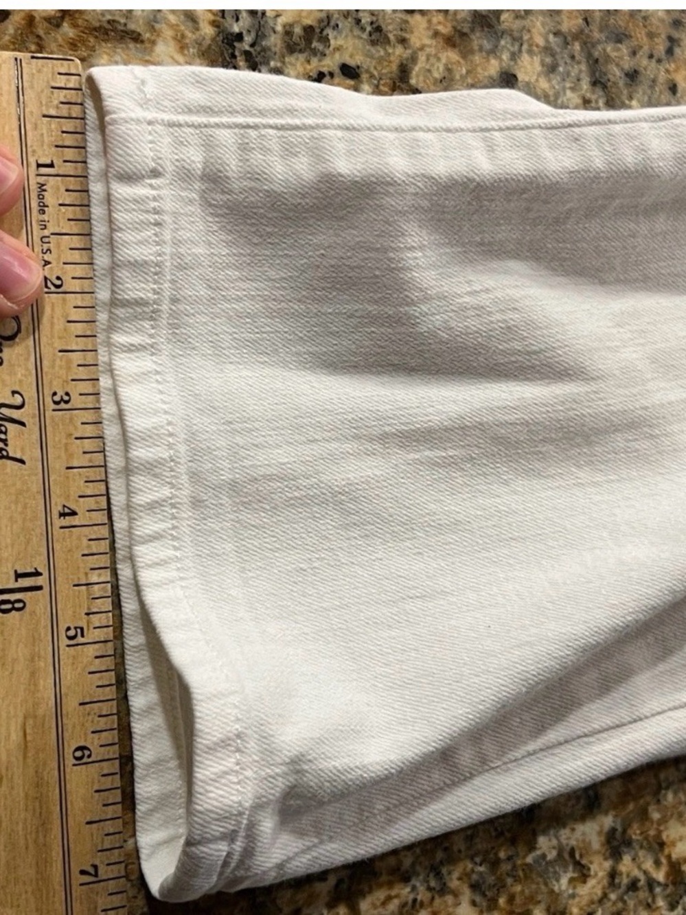 White Cropped Straight-Leg Jeans - Picture 15 of 16